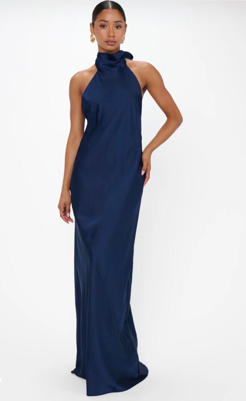 Show Me Your MuMu Lisa Maxi Dress Midnight Navy Size Medium